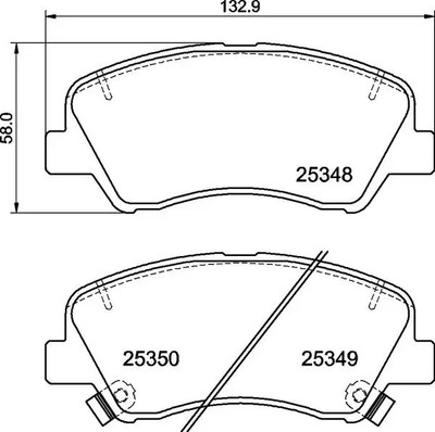 Bremsbeläge P 30 122 BREMBO für HYUNDAI KIA