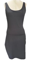 Express Dress Women’s Black Body Contour Scoop Neck Mini Sheath New Size Small
