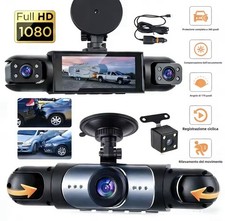 ✅TELECAMERA PER AUTO DASHCAM 4 CAM CAR CAMERA RETRO Wifi | Loop Recording