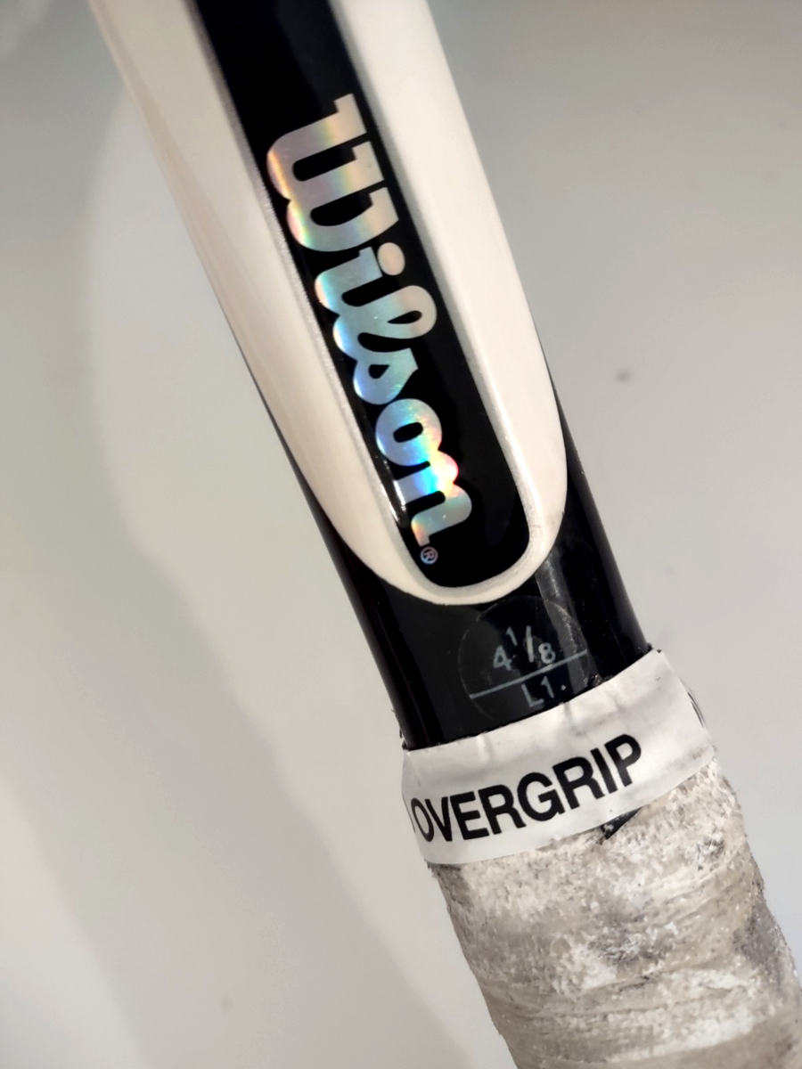Raquette Wilson K-Zero 118 Sqin - Grip 4 1/4 - Modèle Rare à Haut Rebond, Occasion