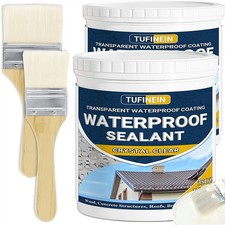 Transparent Waterproof Coating, Invisible Waterproof Agent Indoor, Outdoor- 70oz