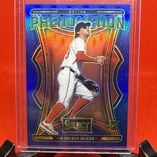 2025 Panini Select Baseball Phenomenon #13 True Blue /49 MARCELO MAYER (RC)