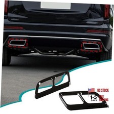 Tailpipe Exhaust Muffler Tail Pipe Cover Trim Decal Exterior Accessories Black