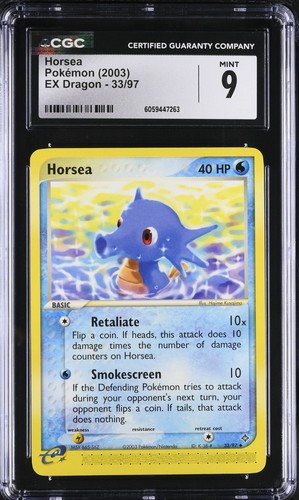 Horsea graded CGC 9 for sale on eBay