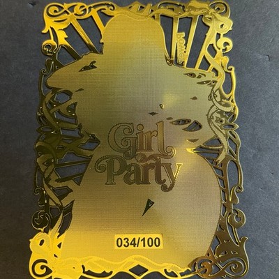 Goddess Story Gold METAL Card - Random Serial Number #/100! Power Red Ribbon