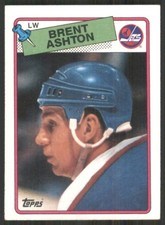 1988-89 Topps #128 Brent Ashton Winnipeg Jets 46962