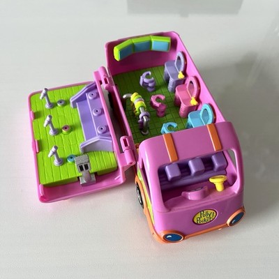 Vintage 1998 Bluebird Polly Pocket Polly & The Pops Tour Bus Playset