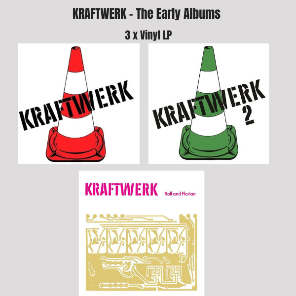 Kraftwerk The Early Albums 3 x LP Bundle Ralf & Florian Kraftwerk 1 & 2