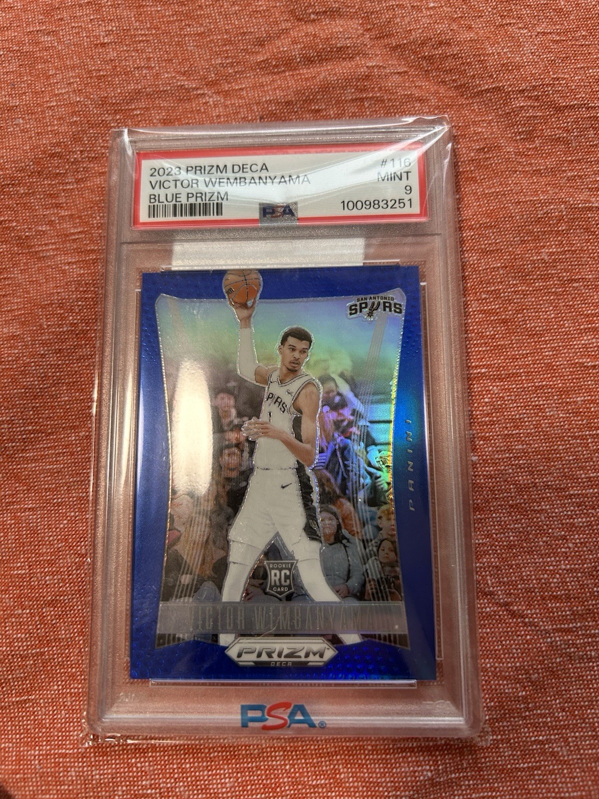 2023 Prizm Deca Victor Wembanyama Blue /149 PSA 9