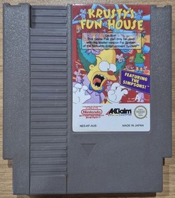 Krusty's Fun House NES Nintendo Complete Custom Game Case Box + Manual PAL-A