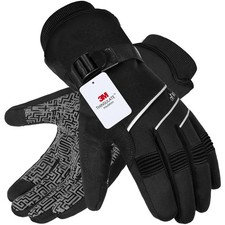 Waterproof  Windproof -30 F Winter Gloves for Men/Women, 3M Thinsulate Therm...