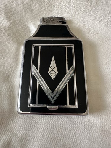 Vintage Ronson Masterpact Enamel Cigarette Lighter / Case Compact Rare Works