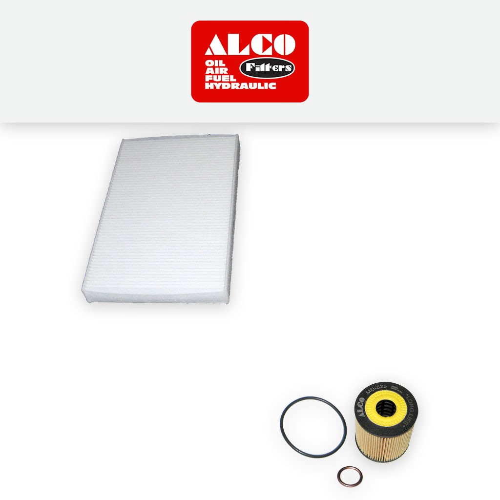 SERVICE KIT for PEUGEOT 308 1.6 VTI THP ALCO OIL CABIN FILTERS (2007-2013)