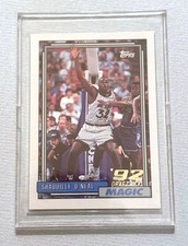 1992-93 #362 Topps Shaquille O'Neal Draft Pick Rookie Card Orlando Magic