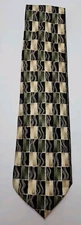 Bergamo New York Hand Made 100% Silk Men’s Neck Tie Made In Korea