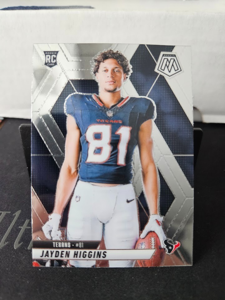2025 Panini Mosaic Jayden Higgins #286 Rookie Card Variation Houston Texans (RC)