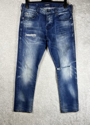 Scotch & Soda Ralston W31 L32 Slim Fit Blue Jeans Distressed Stretch Denim
