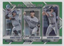 2021 Bowman Green Refractor 17/99 Trevor Stephan Oswald Peraza #TP-NYY 2d8