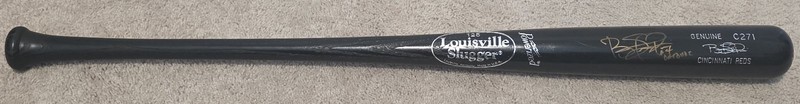 Brandon Phillips Game Issued Signed Inscribed Bat 2013 Reds Louisville Slugger 