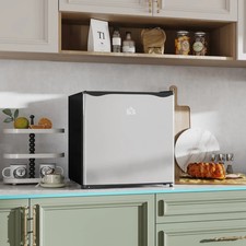 46L Counter Top Chiller Box Mini Fridge Bedrooms Reversible Door Storage Shelves