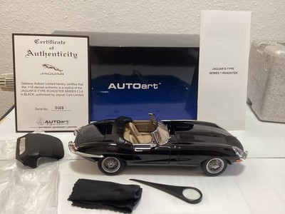 Autoart 1:18, Jaguar E-Type Roadster, black, schwarz, Signature Edition LIKE NEW