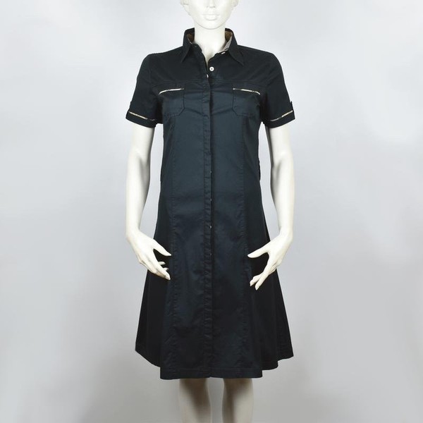 Women Barbour Dress Black Cotton 36 / S / 44