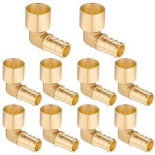 10 Pack Copper to Pex Fittings 1/2 inch Elbow 1/2" Pex B F1807 x 1/2" Female ...
