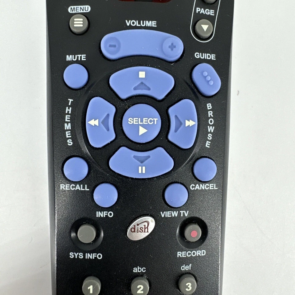 Dish Network EchoStar 3.4 IR 189519 #1 Remote Control Dish Logo Tested Works - Image 4 of 4