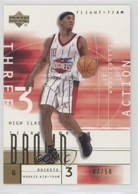 2001-02 Upper Deck Flight Team Gold 3/50 Tierre Brown (Action) #91 0aa