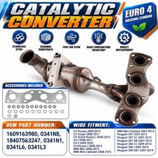For Citroen C3 C4 207 308 2007-2014 1.6l 0341n8 Peugeot Catalytic Converter Mini