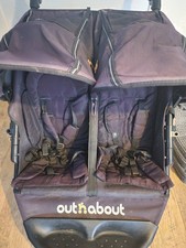 Out N About Nipper 360 V4 Double All-Terrain Buggy Pushchair with raincover