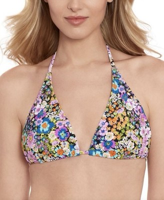 Salt + Cove Women s Flower Burst 3 Way Convertible Bikini Top, Multi, Medium