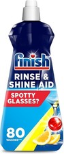 Finish Dishwasher Rinse Aid Lemon Rinse & Shine Cleaner 400ml Ultimate Clean