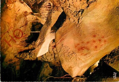Ansichtskarte__La Grotte De Pech Merle, Main Cernee De Pouge, Höhle