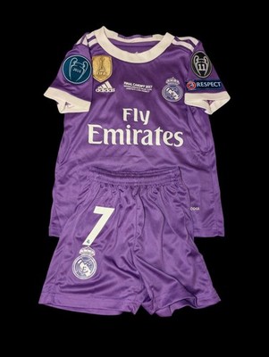 Real Madrid 2016/17 Ronaldo #7 Purple Kids Youth Soccer Kit | eBay