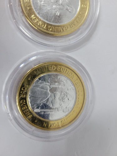 (4) Limitierte Auflage 4 Queens Hotel & Casino Sammlerstücke TEN Dollar Spielmedaille - Bild 5 von 8