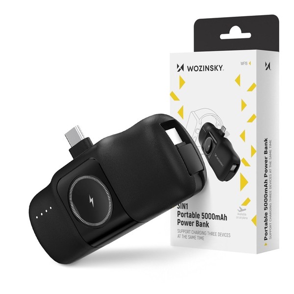 Wozinsky 5000 Mah 15 W USB-C Mini-Powerbank Mit Integriertem Usb-C-Kabel-image