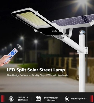LED Solar Street Light Commercial Outdoor Dusk to Dawn Road Garden Area Lamp