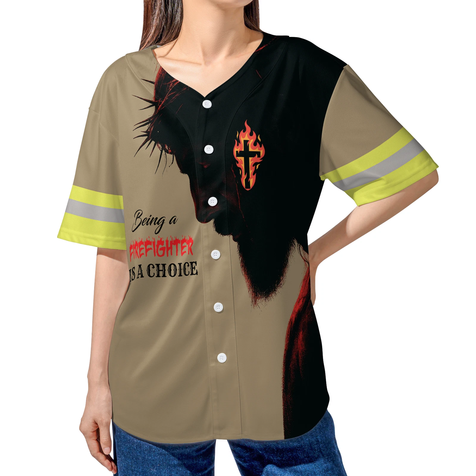 Being a Retired Firefighter Baseball Jersey