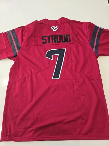 C.J. STROUD #7 Houston Texans Red Alternate Jersey Men's Size Medium
