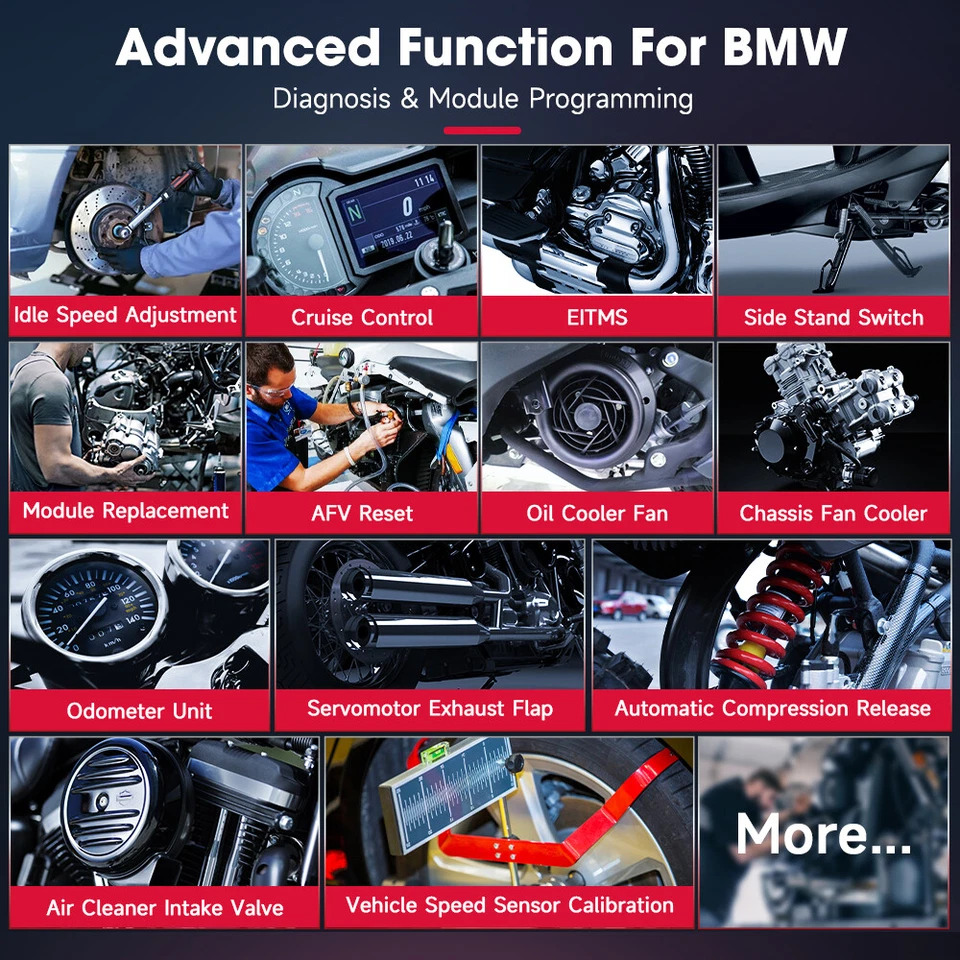 Fit For BMW Motorcycle OBD2 Diagnostic Tool All System Scanner Service Reset - Image 4 of 4