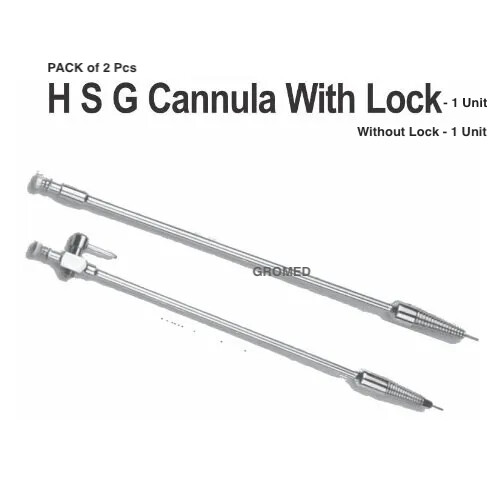 2pcs Set HSG Cannula Hysterosalpingography Cannula w/Stylet LARGE