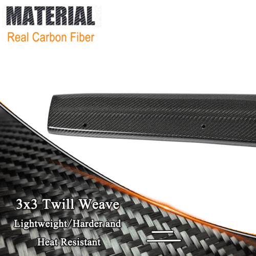 For Audi A3 Sline S3 Sedan 2014-2020 REAL Carbon Side Skirts Bumper Lip Spoiler - Picture 7 of 10
