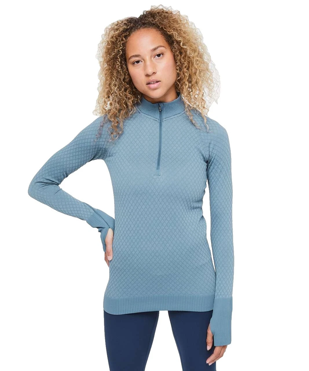 Lululemon Long Sleeve White Activewear Tops for Women