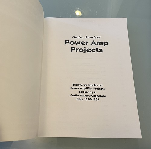 Audio Amateur Power Amp Projects - 96 First Reprint Edition ISBN 1-882580-08-7 - Picture 8 of 10