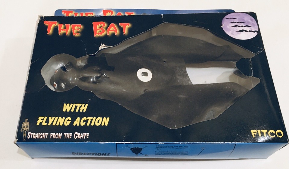 FITCO The Bat with Flying Action Halloween Prop Animated, Moving Bat