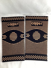 2 Copper Elbow Brace Compression Sleeves for Tendonitis, Tennis or Golfer Elbow