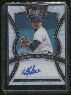 Ronaldo Bolanos 2020 Panini Select Signatures Silver Auto Autograph #D /99