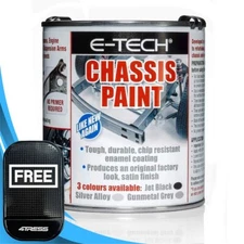 E-TECH Gun Metal Grey Chassis Paint Quick Repair Chip Resistant 500ML ECHP03+M