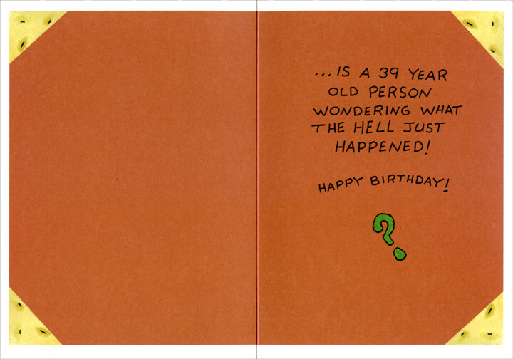 Inside Every 40 Year Old Funny 40th Birthday Card by Oatmeal